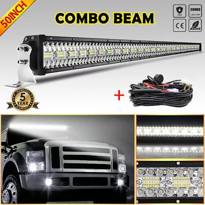 50 Inch LED Light Bar For Ford F-150 F-250 2012-2021 Chevy Silverado 2014-2021 • $281.59