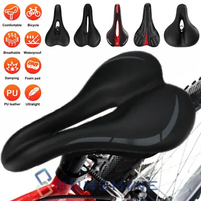 Bicycle Cycling Seat MTB Gel Comfort Mountain Road Bike Saddle Soft Cushion Pad • $15.99