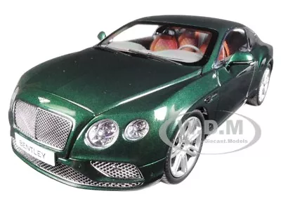 2016 Bentley Continental Gt Coupe Verdant Green 1/18 Diecast By Paragon 98222 • $169.99