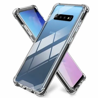 $4.95 • Buy Shockproof Tough Gel Clear Case Cover For Samsung Galaxy S7 Edge S8 S9 S10 Plus