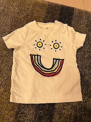 £15 • Buy Stella McCartney Kids Rainbow Smile Cotton T-Shirt Unworn 6 Months