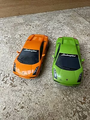 Scalextric Hornby Lamborghini Gallardo Orange And Green Cars X2. • £30