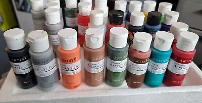 DoCrafts Artiste Acrylic Paint 59ml Bottles - JOB LOT. 26 Bottles. 59ml Each. • £35