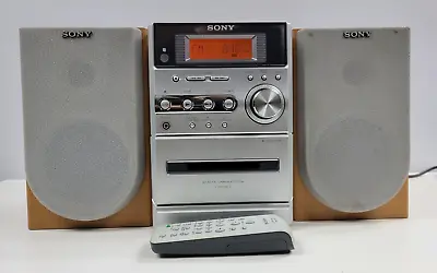 Sony HCD-NE3 Mini Hi-Fi Stereo System CD Cassette Tape AM/FM +Remote(Parts Only) • $63.67
