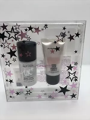 MAC Stars Of Skincare Kit Set = Prep + Prime Fix & Strobe Cream NIB Great Set! • $26.99