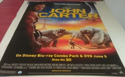 JOHN CARTER DVD MOVIE POSTER 1 Sided ORIGINAL MINI SHEET 22x28 TAYLOR KITSCH • $3