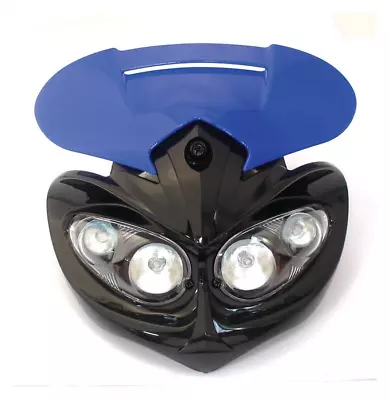 Open Box Bike-It Universal Enduro Rage Headlight Unit Blue 12V 20W • $25