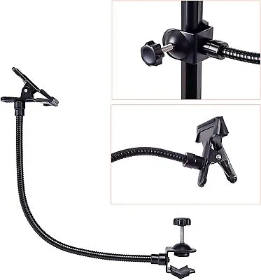 Luxlight® Studio Flex Arm Clamp - Gooseneck Support Camera Light Stand Mount • £15.95