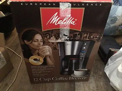 Melitta Cofee Brewer 12 Cup European Indulgence NEW Open Box Model 46891 • $25