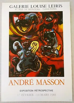 ANDRE MASSON Original 1981 Posters • $37.80