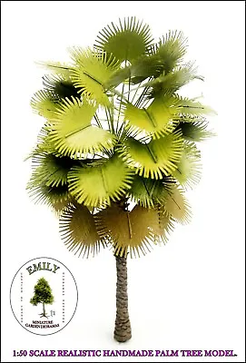 Miniature Palm Tree Model 1/50 Scale Approx 20 Cm Height. Emily Emg-002 • $12