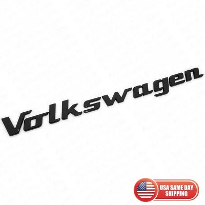 $19.99 • Buy Universal Signature Style Rear Liftgate Badge Sport Letter Emblem For VW Black