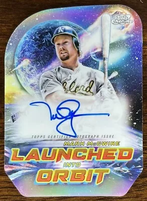 2023 Topps Cosmic Chrome Mark McGwire Launched Into Orbit Auto • $120