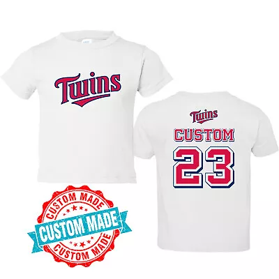 Custom Minnesota Twins Toddler Jersey Personalized Baseball Kids Shirt Tee • $19.99