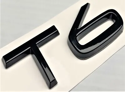 Black T6 Fit Volvo Rear Trunk Tailgate Emblem Badge Decal Nameplate Letters  • $22.99