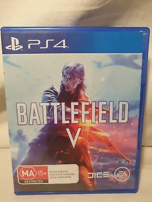 Battlefield V 5 PS4 Sony PlayStation 4 Game Untested * EA Frostbite  • $23.95