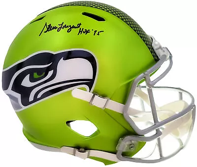 Steve Largent Autographed Seahawks Flash Full Size Helmet Hof 95 Mcs 210460 • $279