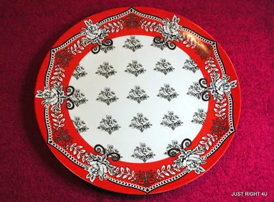 And Solids (ASQ4 Black Rose) 10 1/2  DINNER PLATE(s) EUC (4 Avail) Dutch Design • $14.75