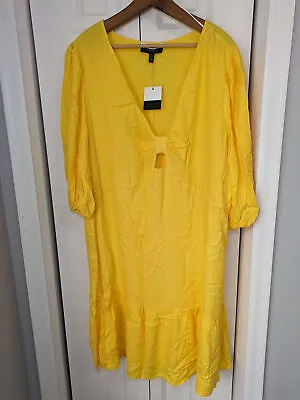 Eloquii NWT Women's Size 20 Yellow Dress • $25