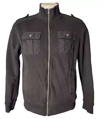 Marc Anthony Jacket Sweatshirt Mens Large Full Zip Long Sleeve With Pockets BlK. • $19.54