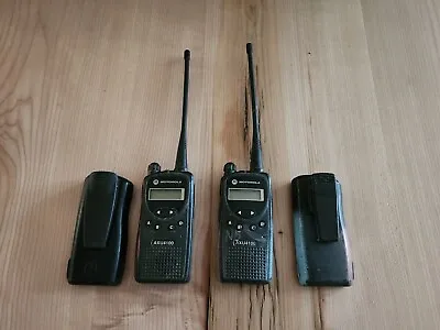 Lot Of 2 MOTOROLA Two Way Radio AXU4100 - AU4100GYF9AA • $48