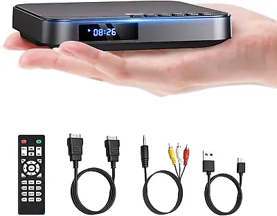 Mini DVD Player HDMI TV 1080P Multi Region CD/DVD AV Output USB Remote Control • £54.99