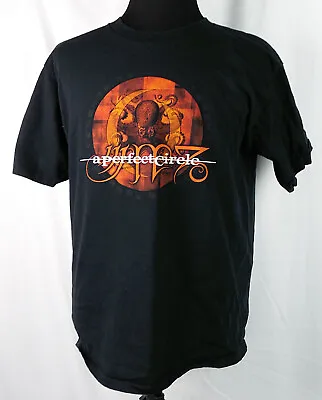 *True Vintage* A Perfect Circle Black Octopus Graphic '99-'00 Tour S/S T-Shirt L • $50.99