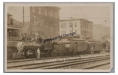 RPPC EAST BROAD TOP RAILROAD Train Mount MT UNION PA Vintage Real Photo Postcard • $119.99