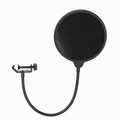 TECHTONGDA Double Layer Studio Microphone Wind Screen Mask With Long Arm Clam • $5.95