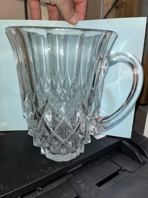 $8.88 • Buy Fantastic VAL ST LAMBERT CRYSTAL PITCHER Signed