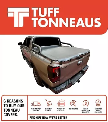 Bunji Tonneau Cover For Ford Next Gen Ranger Dual Cab W/Sports Bars July 22-Curr • $328.90