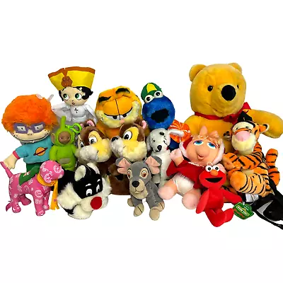 Vintage Plush Lot 15 Stuffed Animals Disney Applause Garfield Rugrats Muppets  • $98.88