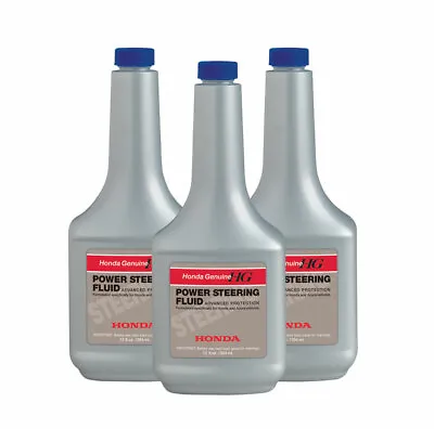 Set Of 3 (12oz Bottle ) Genuine Honda Power Steering Fluid 08206-9002 • $30.72