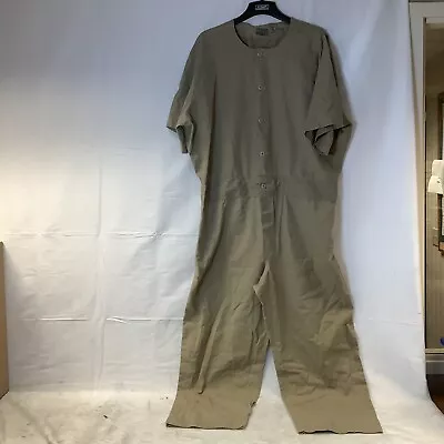 Real DOC State Prison Jail Inmate Uniform Jumpsuit Khaki Size XL • $25.75