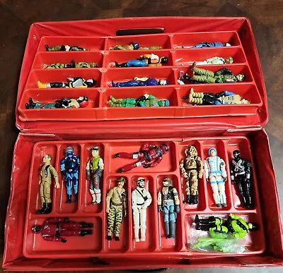 Vintage GI Joe ARAH ACTION FIGURE LOT OF 24 WITH CASE • $250