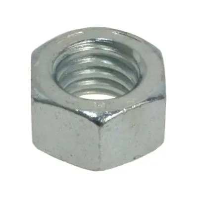 Pack Of 10 Zinc Silver Hex Nut 3/8 X 16 TPI UNC Imperial AS2465  Standard Full • $8