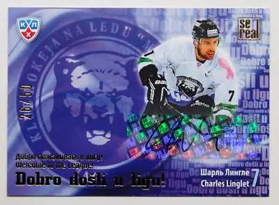 2013-14 KHL Welcome Medvescak Autograph #WEL-M21 Charles Linglet 26/50 • $14.99