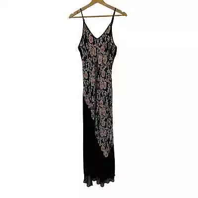 Vintage 90’s Strappy Slip Floral Maxi Dress Sz M • $38.25