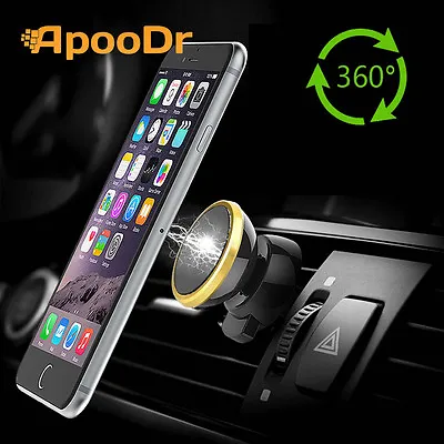 ApooDr Universal Magnetic Car Mount Cell Phone Holder Stand For IPhone SAMSUNG • $6.95