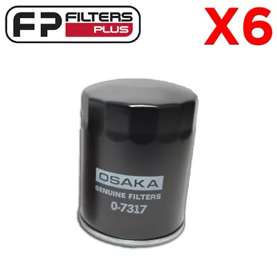 6 X MZ313 Genuine Osaka Oil Filter - Suits Triton Pajero T/Diesel - Z313 WZ313 • $149.95