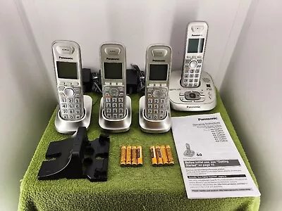 Panasonic (KX-TG294SK) - Cordless Phone And Answering Machine - 4 Handset System • $29.99