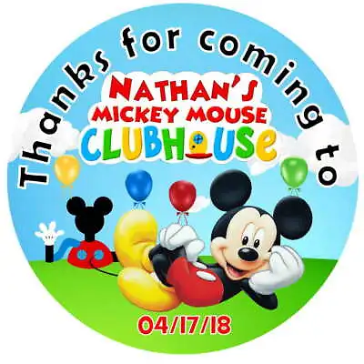 Mickey Mouse Clubhouse Birthday Party Favors Stickers Labels For Your Favors • $4.99