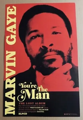 MARVIN GAYE The Lost Album YOU'RE THE MAN 2019 Universal PROMO LITHO / POSTER • $10