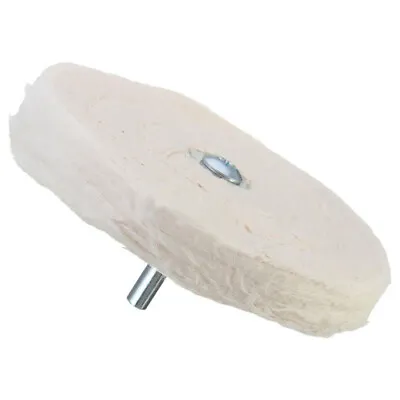 4  POLISHING CLOTH WHEEL 100mm Metal Drill BUFFER MOP PAD FITS DEWALT /MAKITA AU • $11.76