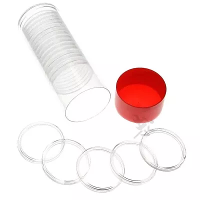 20 Air-Tite H$5ML Direct Fit 1oz Silver Maple Coin Holders & Red Capsule Tube • $21.95