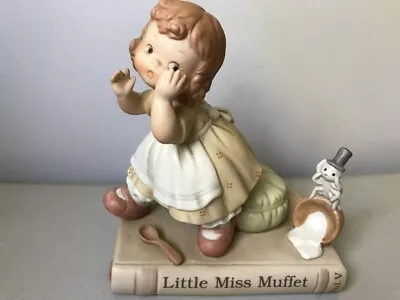 Enesco Memories Of Yesterday Porcelain Figurine Little Miss Muffet Numbered #170 • $17.25