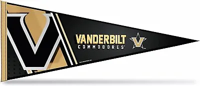 Vanderbilt University Commodores Soft Felt Pennant 12x30 Inch Primary Logo • $14.79