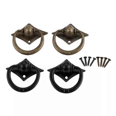 $4.99 • Buy Vintage Furniture Hardware Wardrobe Cabinet Drawer Handles Pull Knobs Ring 2X