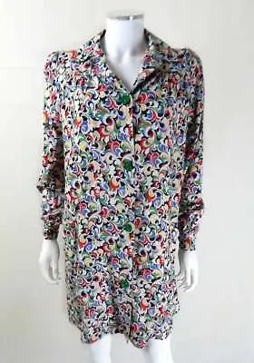 CC41 Dress 1940s Vintage CC41 Horrockses Swirl Print Shirt Dress Size 12/14 • £195