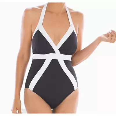 Magicsuit By Miraclesuit Black White Bailey One Piece Swimsuit (US 12) • $60